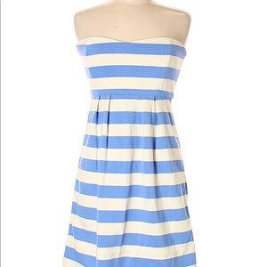 Jcrew Strapless Stripe Dress Casual 00